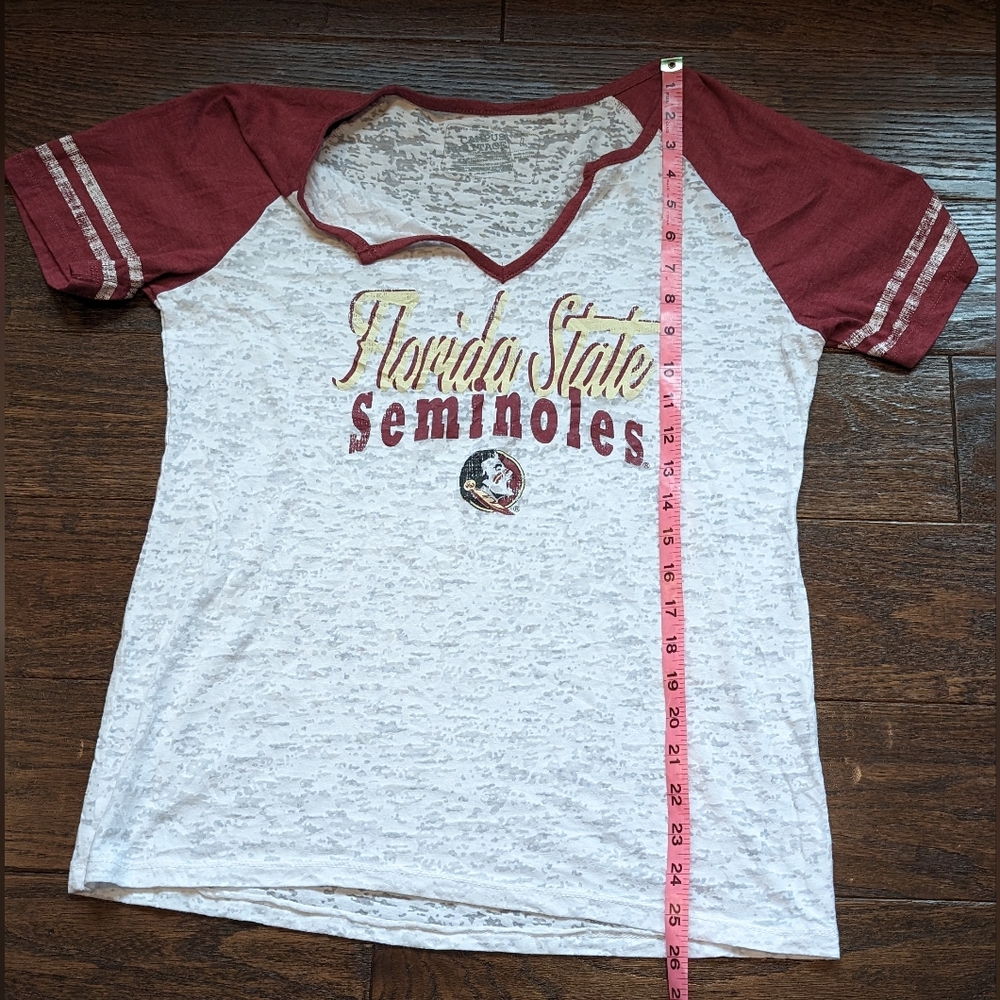 Campus Heritage Florida State Seminoles Tee Deep V Neck - Picture 4 of 6